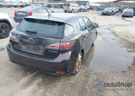 2011 Lexus Ct 200H Premium from USA, damaged, VIN JTHKD5BH8B2032262